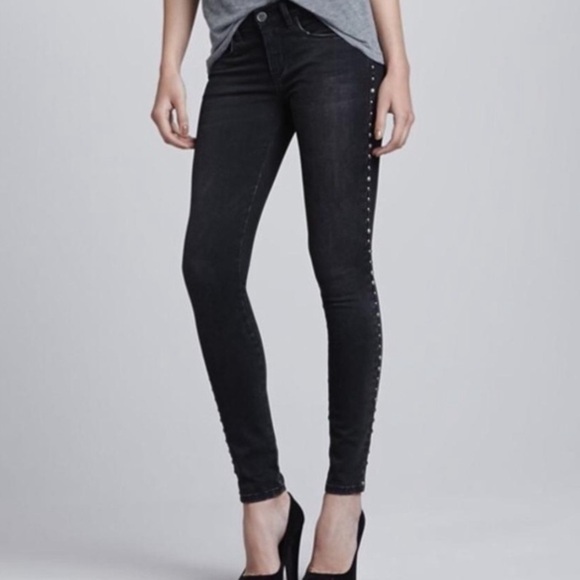 Blank NYC studded black skinny jeans - Picture 1 of 6